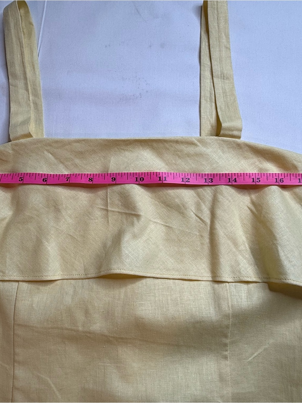 NWT Banana Republic Yellow Ruffle-Front Sundress - Picture 5 of 7